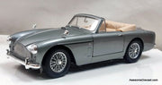 1958 Aston Martin DB2-4 Mark III Convertible, Silver 1:18 Diecast Model Car by American Mint