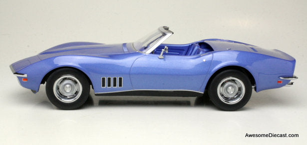 1969 Chevrolet Corvette Convertible, Metallic Blue 1:18 Diecast