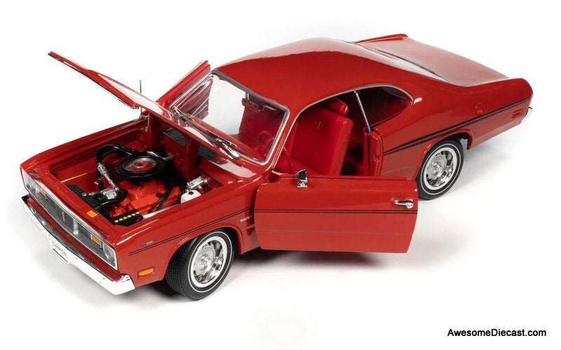 1970 Plymouth Duster 340 Hardtop, Rally Red 1:18 Diecast Model Car by Auto World