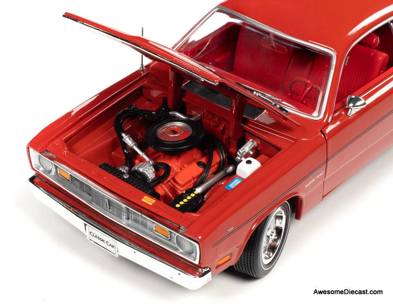1970 Plymouth Duster 340 Hardtop, Rally Red 1:18 Diecast Model Car by Auto World