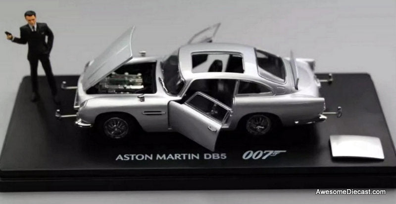 Aston Martin DB5, Silver (James Bond 007) 1:43 Diecast Model Car by Dongguan X Model