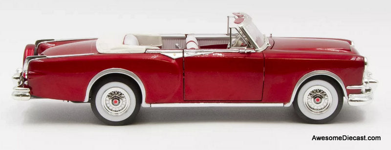 1953 Packard Caribbean Convertible, Metallic Red 1:18 Diecast Model Car by Road Signature