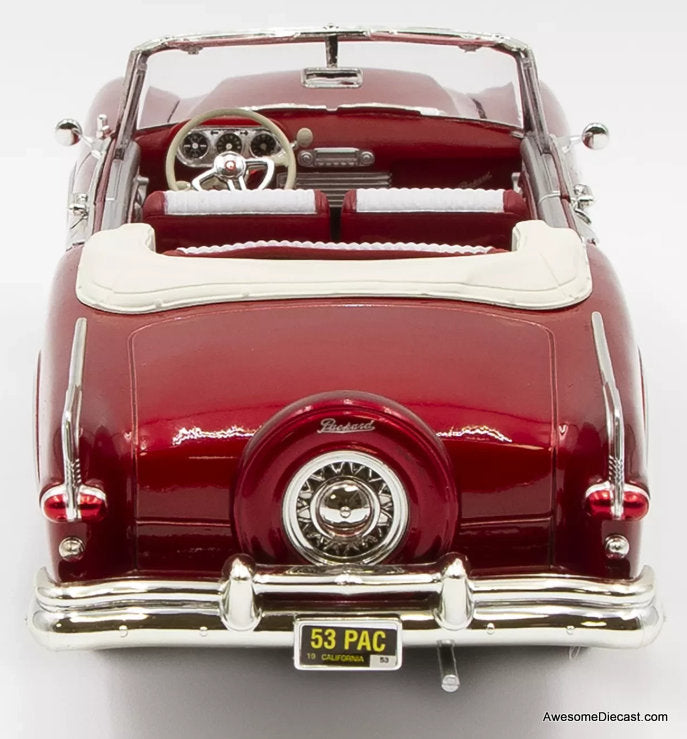 1953 Packard Caribbean Convertible, Metallic Red 1:18 Diecast Model Car by Road Signature