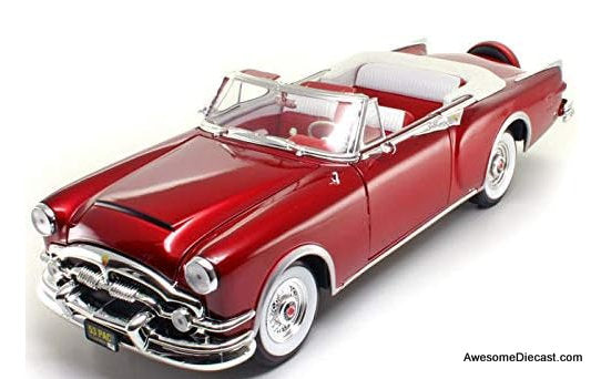 1953 Packard Caribbean Convertible, Metallic Red 1:18 Diecast Model Car by Road Signature