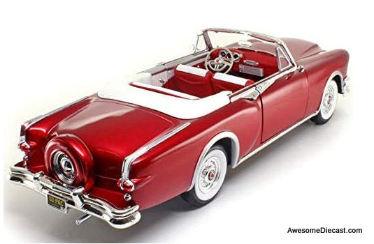 1953 Packard Caribbean Convertible, Metallic Red 1:18 Diecast Model Car by Road Signature
