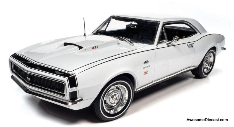 1967 Yenko Chevrolet Camaro SS 427 White 1:18 Diecast Model Car by Auto World