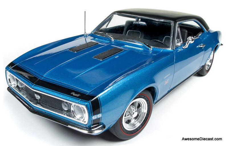 1967 Chevrolet Chevelle SS 427 "Baldwin Motion", Metallic Blue 1:18 Diecast Model Car by Auto World