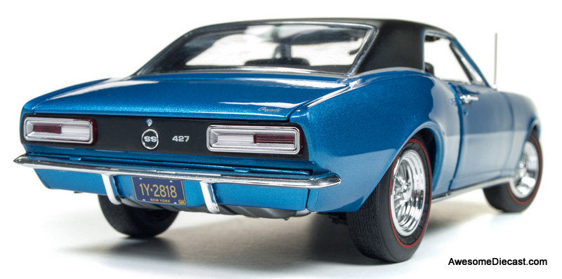1967 Chevrolet Chevelle SS 427 "Baldwin Motion", Metallic Blue 1:18 Diecast Model Car by Auto World