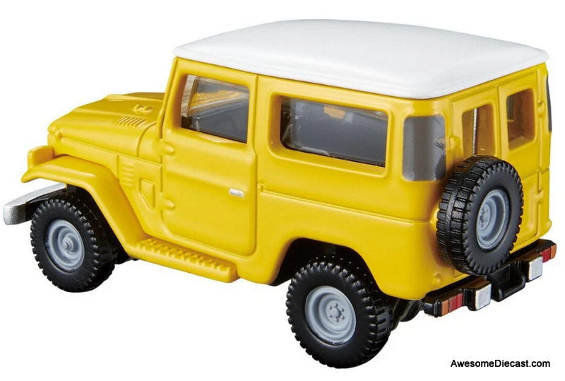 Toyota Land Cruiser, Yellow/White 1:60 Diecast Model Car by Tomica