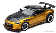Nissan Fairlady Z, Gold/Black Top Secret 1:64 Diecast Model Car by Inno64