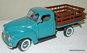 1950 GMC Pick-Up Stake Truck, Green 1:19 Diecast Model Truck by Road Signature
