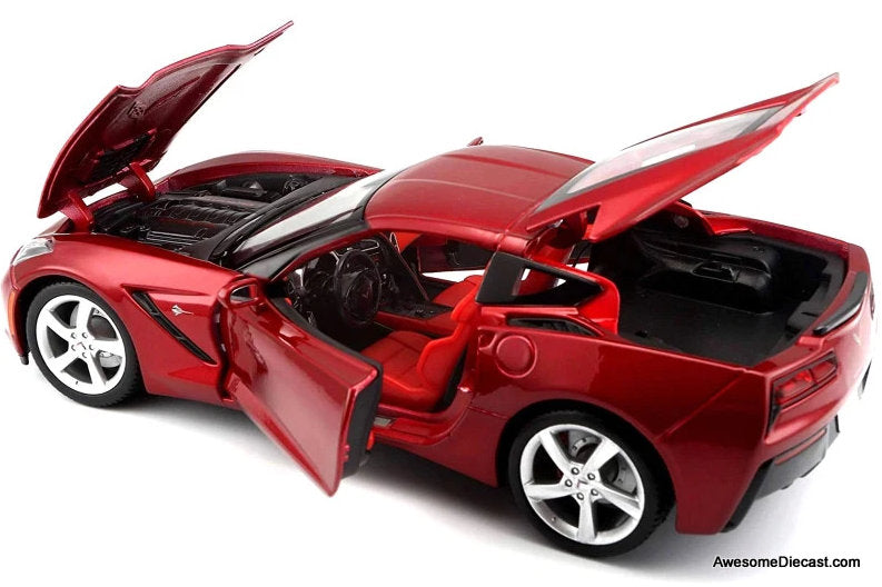 2014 Chevrolet Corvette, Metallic Red 1:18 Diecast Model Car by Maisto
