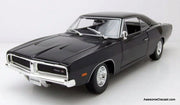 1969 Dodge Charger R/T, Black 1:18 Diecast Model Car by Maisto