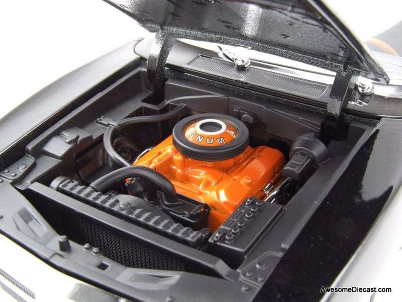 1969 Dodge Charger R/T, Black 1:18 Diecast Model Car by Maisto
