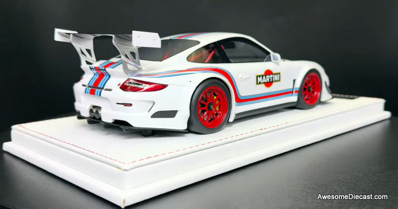 Porsche 911 GT3 R, Martini Livery 1:18 Resin Cast Model Car by GL Model
