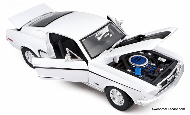 1968 Ford Mustang GT Cobra Jet 1:18 Diecast Model Car by Maisto