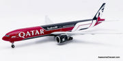 Boeing 777-300ER: Qatar Airways  (Reg #A7-BEG) - Flaps Down "Formula 1 Livery" 1:200 Diecast Model Plane by JC Wings