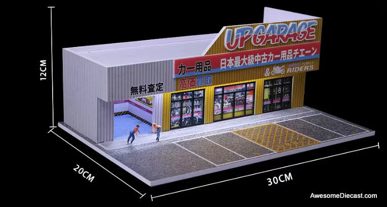 Auto Supply Store w/Lighting 1:64 Diorama by MoreArt