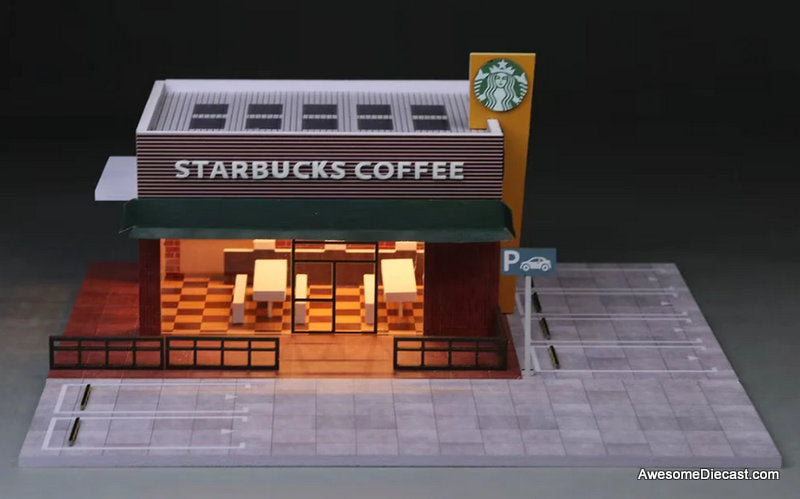 Starbucks Coffee Store w/Lighting 1:64 Diorama by MoreArt
