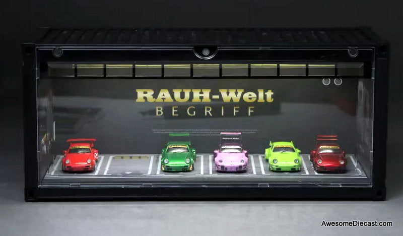 RWB Container Showroom w/Lighting 1:64 Diorama by MoreArt