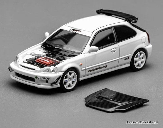 Honda Civic Type R (EK9) J's Racing Livery 1:64 Diecast Model Car by MotorHelix