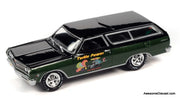 1965 Chevrolet Chevelle Wagon "Turtle Power" 1:64 Diecast Model Car by Johnny Lightning