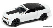 2013 Chevrolet Camaro Convertible ZL1, Summit White 1:64 Diecast Model Car by Johnny Lightning