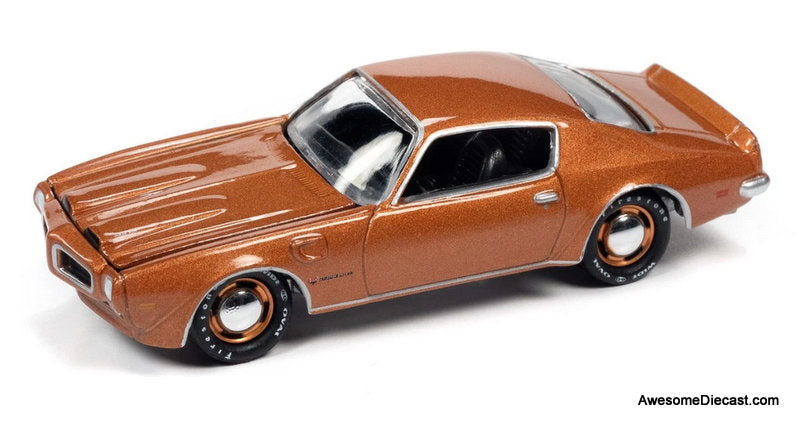 1972 Pontiac Firebird Formula, Anaconda Gold 1:64 Diecast model Car by Johnny lightning