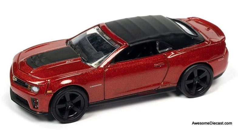 2013 Chevrolet Camaro Convertible ZL1, Inferno Orange 1:64 Diecast Model Car by Johnny Lightning