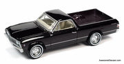 1967 Chevrolet El Camino, Royal Plum Metallic 1:64 Diecast Model Car by Johnny Lightning