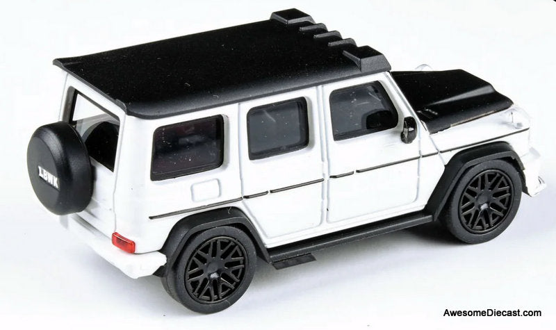 LBWK Mercedes-AMG G 63, White 1:64 Diecast Model Car by Para64