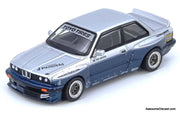 Pandem BMW E30 M3, Silver/Blue 1:64 Diecast Model Car by Inno64