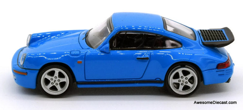 1987 (Porsche) RUF CTR Yellowbird, Racing Blue 1:64 Diecast Model Car by Para64