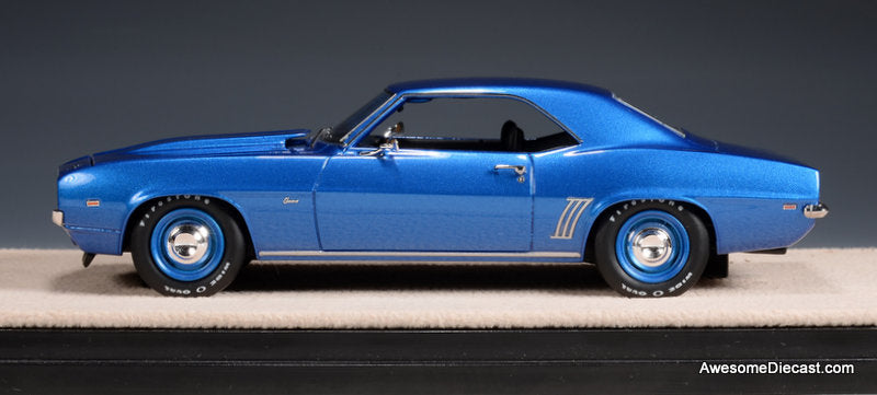 1969 Chevrolet COPO Camaro ZL1, Le Mnas Blue Metallic 1:43 Resin Cast Model Car by Stamp Models