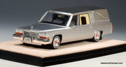 1980 Cadillac Superior Hearse, Silver 1:43 Resin Cast Model Car by Stamp Models