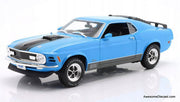 1970 Ford Mustang Mach 1, Blue 1:18 Diecast Model Car by Maisto