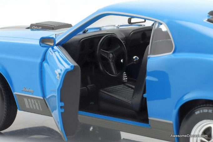 1970 Ford Mustang Mach 1, Blue 1:18 Diecast Model Car by Maisto