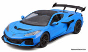 2025 C8 Corvette ZR1, Riptide Blue 1:18 Diecast Model Car by Maisto