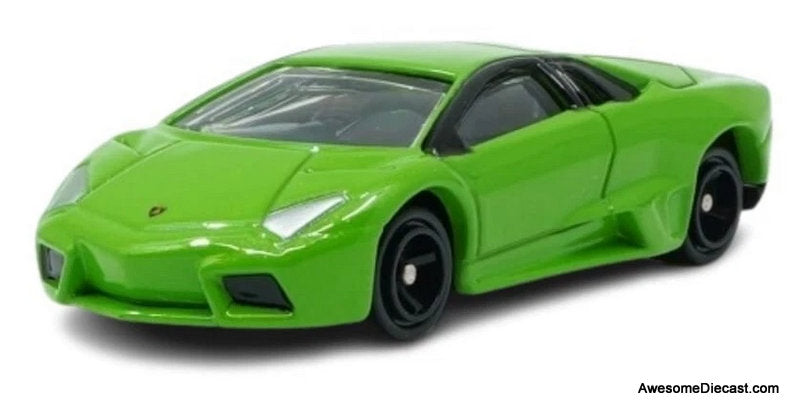 Lamborghini Reventon, Lime green 1:65 Diecast Model Car by Tomica