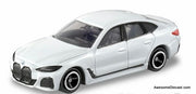 BMW i4, White 1:65 Diecast Model Car by Tomica
