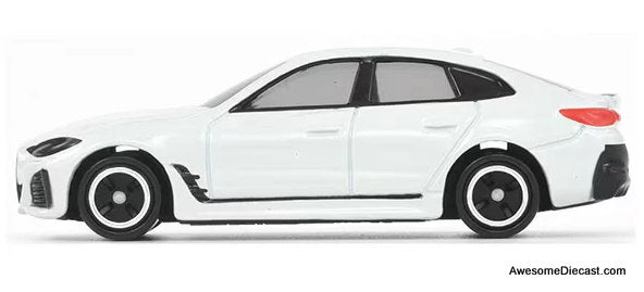 BMW i4, White 1:65 Diecast Model Car by Tomica