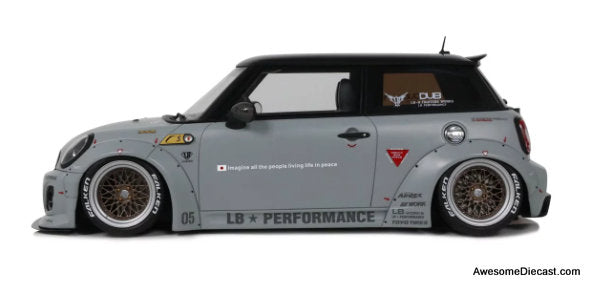 2015 LB-Works LB Nation Mini Cooper R5, Gray 1:18 Resin Cast Model Car by Oto