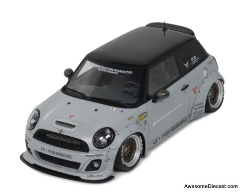 2015 LB-Works LB Nation Mini Cooper R5, Gray 1:18 Resin Cast Model Car by Oto