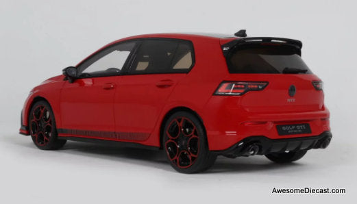 2024 Volkswagen Golf MK8 GTI 50th Edition, Tornado Red 1:18 Resin Cast Model Car by Otto
