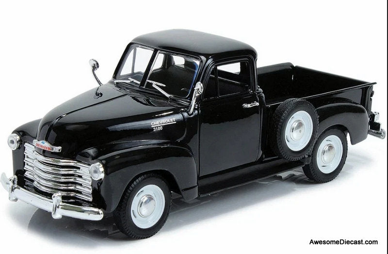 1953 Chevrolet 3100 Pick-Up, Black 1:18 Diecast Model Truck by Welly