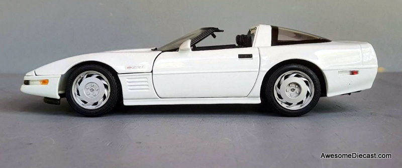 1992 Chevrolet Corvette ZR-1, White 1:18 Diecast Model Car by Maisto