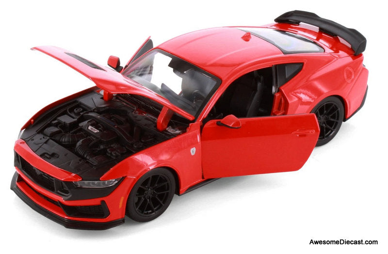 2024 Ford Mustang Darkhorse, Red 1:24 Diecast Model Car by Maisto