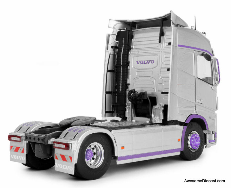 2023 Volvo Trucks FH Globetrotter XL Sleeper Cab, Silver/Purple 1:24 Diecast Model Truck by Solido