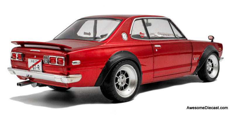1970 Nissan Skyline (C10) Hakosuka Works, Metallic Red 1:18