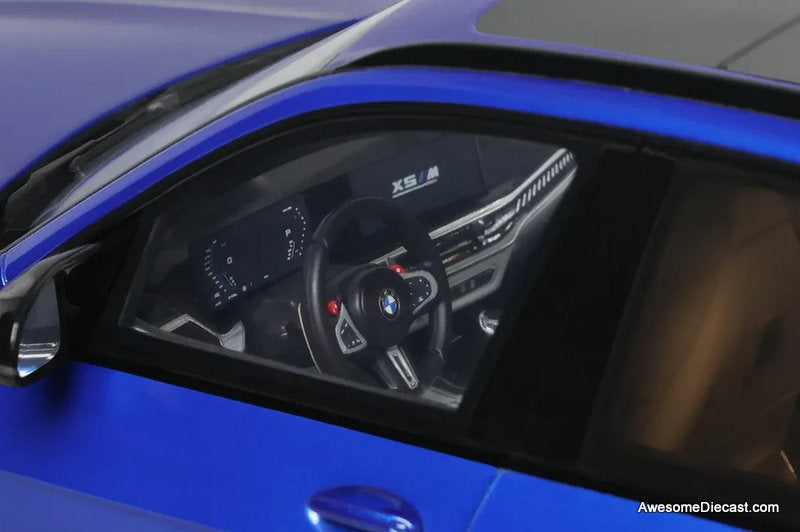 2023 BMW X5 M Competition, Metallic Blue 1:18 Resin Cast Model Car by GT Spirit